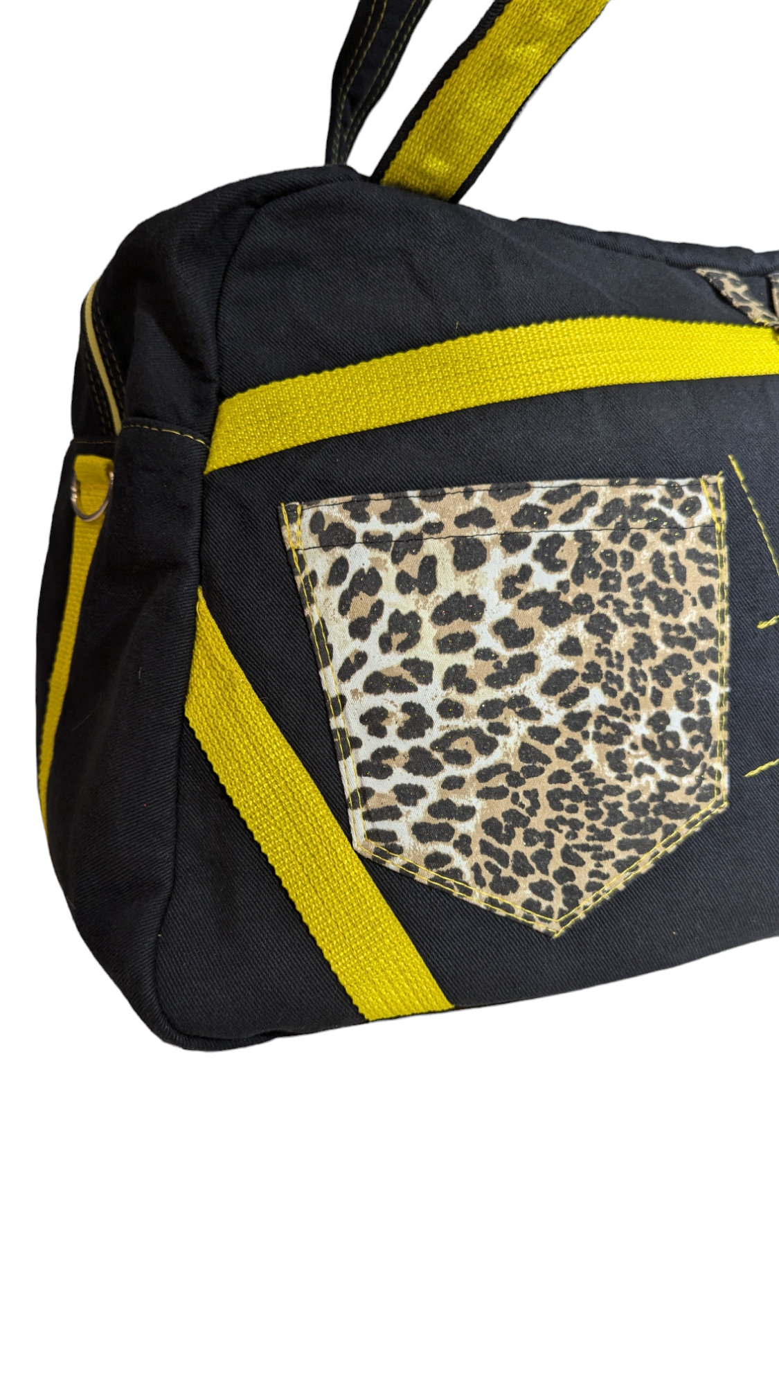 Denim Bag "Black & Yellow"